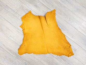 Goat Leather: Tannery Run 3: Gold: 2.5 oz (sq ft) 