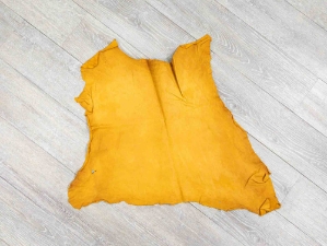 Goat Leather: Tannery Run 3: Gold: 2.5 oz (sq ft) 