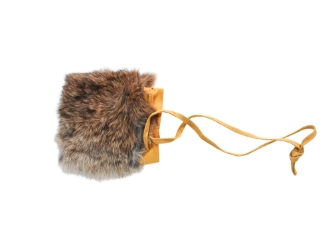 Rabbit Fur Bag: 4" by 5" rabbit fur bags
