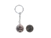 Caged Tumbled Stone Keychain: Amethyst - 42-CTAM (Y1MC02)
