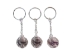 Caged Tumbled Stone Keychain: Amethyst - 42-CTAM (Y1MC02)
