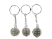 Caged Tumbled Stone Keychain: Green Aventurine - 42-CTGA (Y1MC02)
