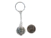 Caged Tumbled Stone Keychain: Moss Agate - 42-CTMA (Y1MC02)