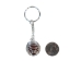 Caged Tumbled Stone Keychain: Mahogany Obsidian - 42-CTMO (Y1MC02)
