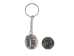 Caged Tumbled Stone Keychain: Pyrite - 42-CTPY (Y1MC02)