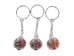 Caged Tumbled Stone Keychain: Red Aventurine - 42-CTRA (Y1MC02)