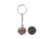 Caged Tumbled Stone Keychain: Red Jasper - 42-CTRJ (Y1MC02)