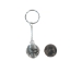 Caged Tumbled Stone Keychain: Serpentine - 42-CTSE (Y1MC02)
