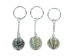 Caged Tumbled Stone Keychain: Serpentine - 42-CTSE (Y1MC02)