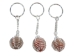 Caged Tumbled Stone Keychain: Sunstone - 42-CTSU (Y1MC02)