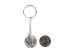 Caged Tumbled Stone Keychain: White Rainbow Moonstone - 42-CTWRM (Y1MC02)