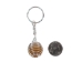 Caged Tumbled Stone Keychain: Yellow Aventurine - 42-CTYA (Y1MC02)