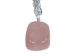 Caged Tumbled Stone Keychain: Rose Quartz - 42-CTRQ (Y1MC02)
