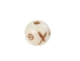 Etched Round Bone Bead: Style B: ~0.5" (100 pcs) - 520-B-C (Y2DC02)