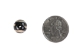 Etched Round Black Bone Bead: Style F: ~0.5" (100 pcs) - 520-F-C (Y2DC01)
