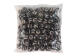 Etched Round Black Bone Bead: Style F: ~0.5" (100 pcs) - 520-F-C (Y2DC01)