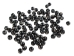 Etched Round Black Bone Bead: Style H: 0.4" (100 pcs) - 520-H-C (Y2DC02)