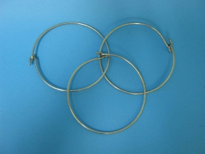 Metal Fur Rings for Hanging Furs: Stainless Steel without Hanger 