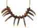 Real 10-Claw North American Badger Necklace - 560-710 (Y1JC08)