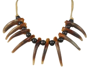Real 10-Claw North American Badger Necklace 