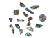 Highly Polished Paua Shell Pieces: Small 15-25mm (1/4 lb) - 565-TPHPS-4