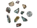 Highly Polished Paua Shell Pieces: Small/Medium 15-45mm (1/4 lb) - 565-TPHPSM-4 (Y3LRK)
