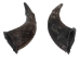 Matching Pair of North American Buffalo Horn Caps: #3 Grade - 576-2M3-AS (Y3K)
