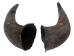 Matching Pair of North American Buffalo Horn Caps: #3 Grade - 576-2M3-AS (Y3K)