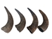 Large North American Buffalo Horn Cap: #2 Grade - 576-LM2-AS (Y1E)(Y1L)