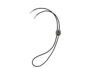 Eastern Diamondback Rattlesnake Bolo Tie Rolled Edge 