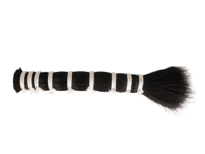 Single Drawn Horse Tail Hair: Black: 16" to 17" (lb) 