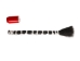Single Drawn Horse Tail Hair: Black: 22" to 25" (lb)  - 702-BKTS22 (Y1K)
