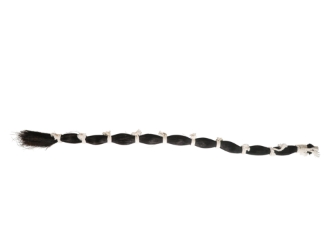 Single Drawn Horse Tail Hair: Black: 39" to 41" (lb) 