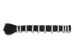 Single Drawn Horse Tail Hair: Dyed Black: 16-17" (lb)   - 702-DBKTS16 (Y1L)