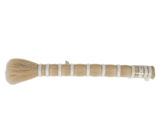 Single Drawn Horse Tail Hair: White: 16" to 17" (lb) 