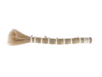 Single Drawn Horse Tail Hair: White: 18" to 21" (lb) 