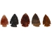 Fancy Jasper Arrowhead: 1" - 76-JF10 (Y1MC19)