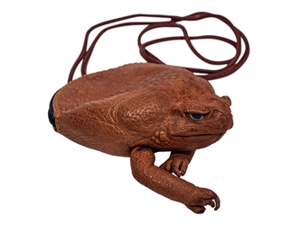 Cane Toad Sling Pouch: Brown Cord 