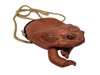 Cane Toad Sling Pouch: Khaki Cord cane toad sling purse