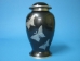 Cremation Urn: Solid Metal, Black, Butterfly Design, 11" - 1136-10-203 (Y2GC02)