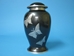 Cremation Urn: Solid Metal, Black, Butterfly Design, 11" - 1136-10-203 (8UW10)