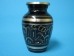 Cremation Keepsake Urn In Velvet Box: Lacquered Brass, Engraved, Black Finish - 1136-30-521 (Y2HC20)