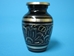 Cremation Keepsake Urn In Velvet Box: Lacquered Brass, Engraved, Black Finish - 1136-30-521 (Y2L)
