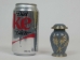 Cremation Keepsake Urn In Velvet Box: Gray Enameled, Gold Wheat Design - 1136-30-692 (Y2GC02)