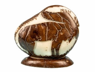 Tagua Nut Carving: Moose on Stand 
