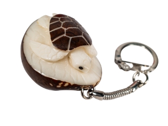 Tagua Nut Keychain: Turtle 