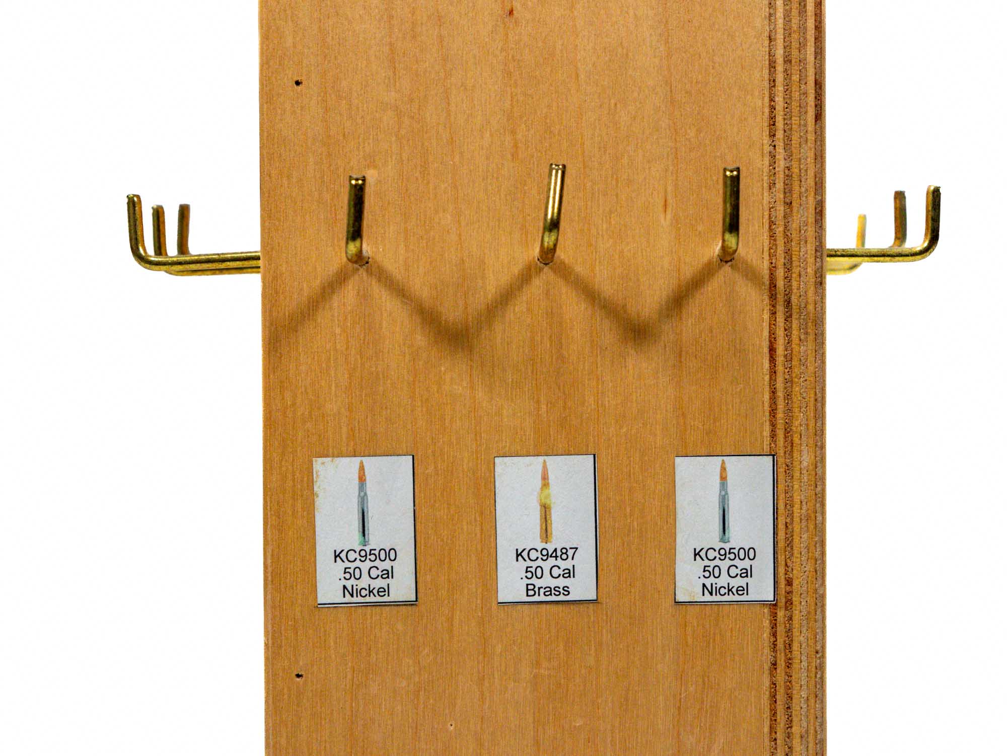 Bullet Keychain Display Case: 48 hooks