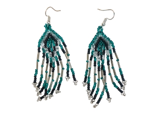 Beaded Earrings: Multicolor 