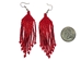 Beaded Earrings: Solid Color - 1209-15-L (8UQ3)