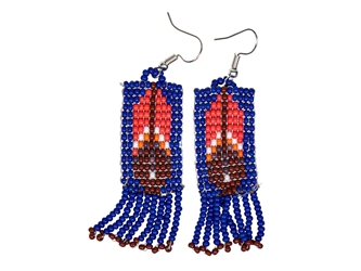 Beaded Native American Style Earrings 